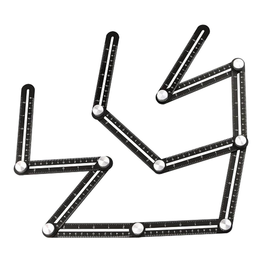 Multi Angle Measuring Ruler Angle Template Tool Aluminum Alloy Tile Measuring