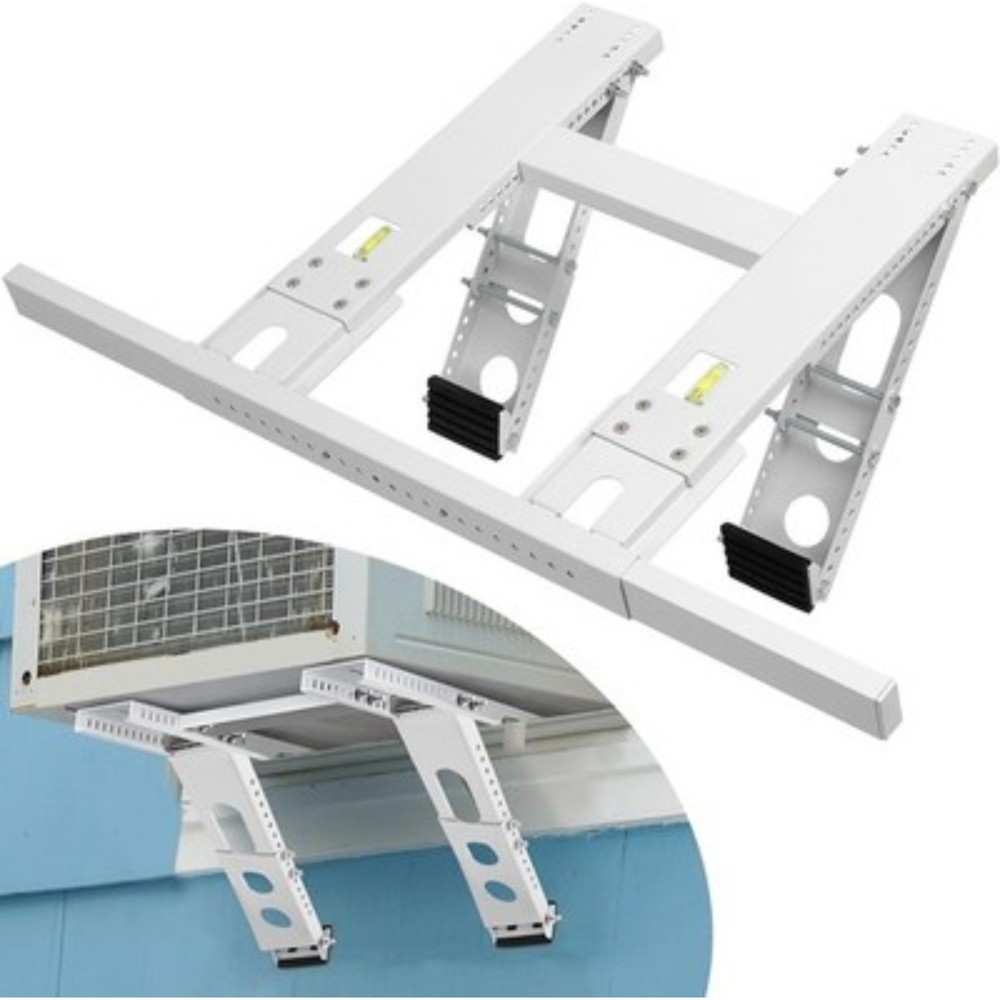 Adjustable Window AC Bracket Stand Conditioner Support Bracket No Drilling White