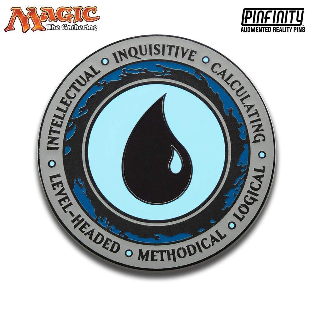 Magic: The Gathering Blue Mana Crest Augmented Reality Enamel Pin