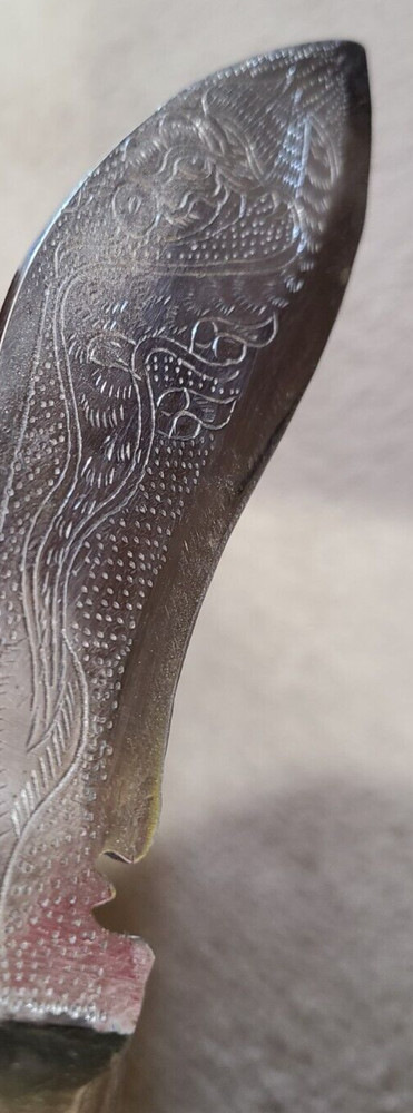 Outstanding Khukuri Knife Bone Handle Thick Decorative Blade And Coin Sheath