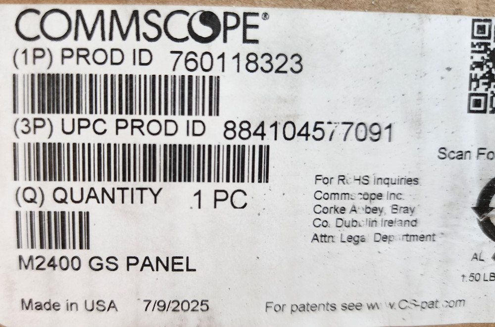 Commscope M2400 GS Panel 760118323 *PI