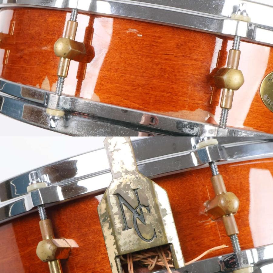 Used Noble & Cooley Solid Shell Classic Maple Snare Drum 14x4 Honey Maple