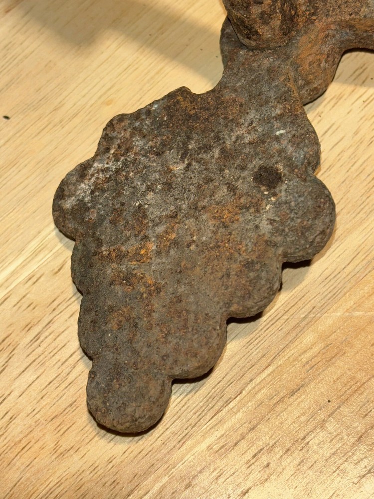 Antique Iron Grape Pattern Shutter Dog, Vineyard or Garden Spike