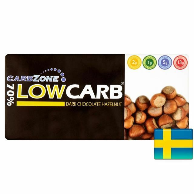Carbzone Low Carb Dark chocolate Hazelnut - 100g