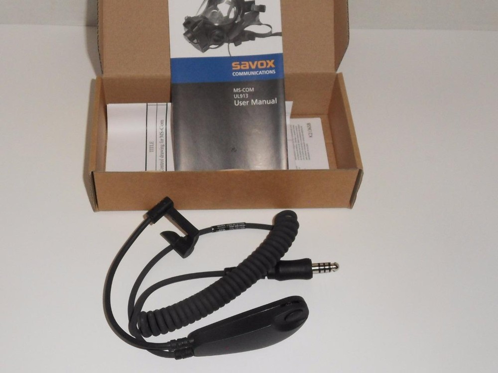 Drager R57974 Savox MS-COM UL913 Microphone Controller Fire Rescue Scuba