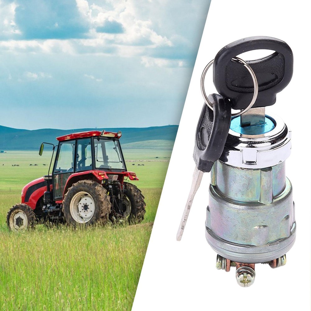 Ignition Starter Switch with 2 Key for Golf Kart Tractor