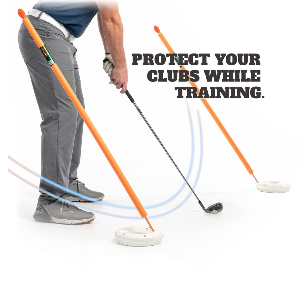 Padded Golf Alignment Rods - Golf Alignment Sticks with Protective Padding, Crea