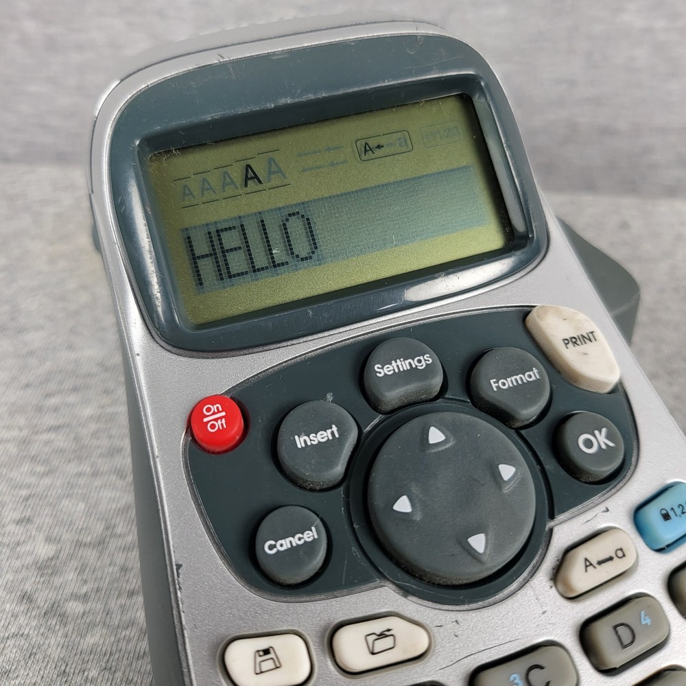Dymo LetraTag LT-100H Portable Label Maker Gray Silver Tested Working