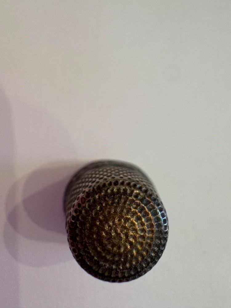 Antique Sterling Silver Thimble 10
