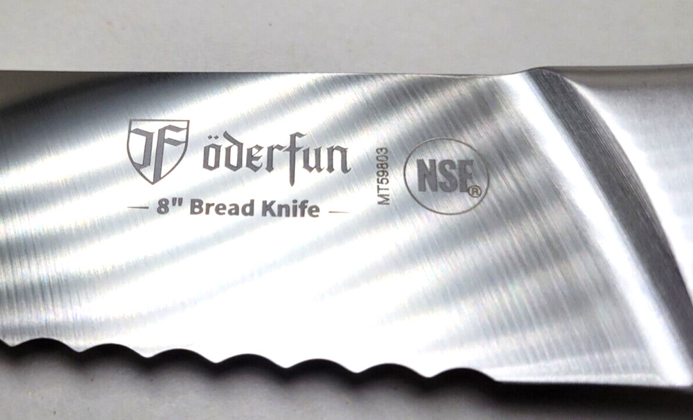 ODERFUN 8 in Bread Knife Chef Quality Professional Serrated Bread Knife