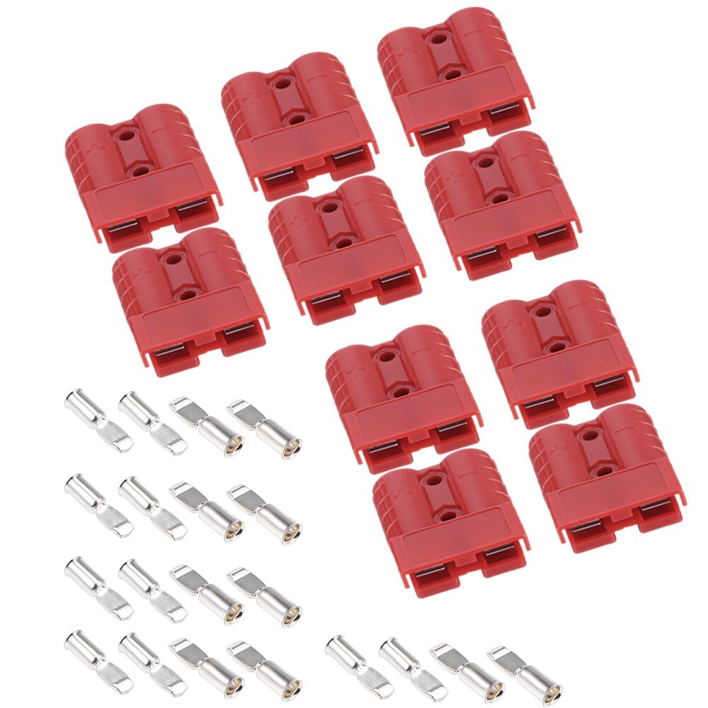 5Pair Battery Quick Connect Disconnect Jumper Connectors Cable Plug Winch 50A