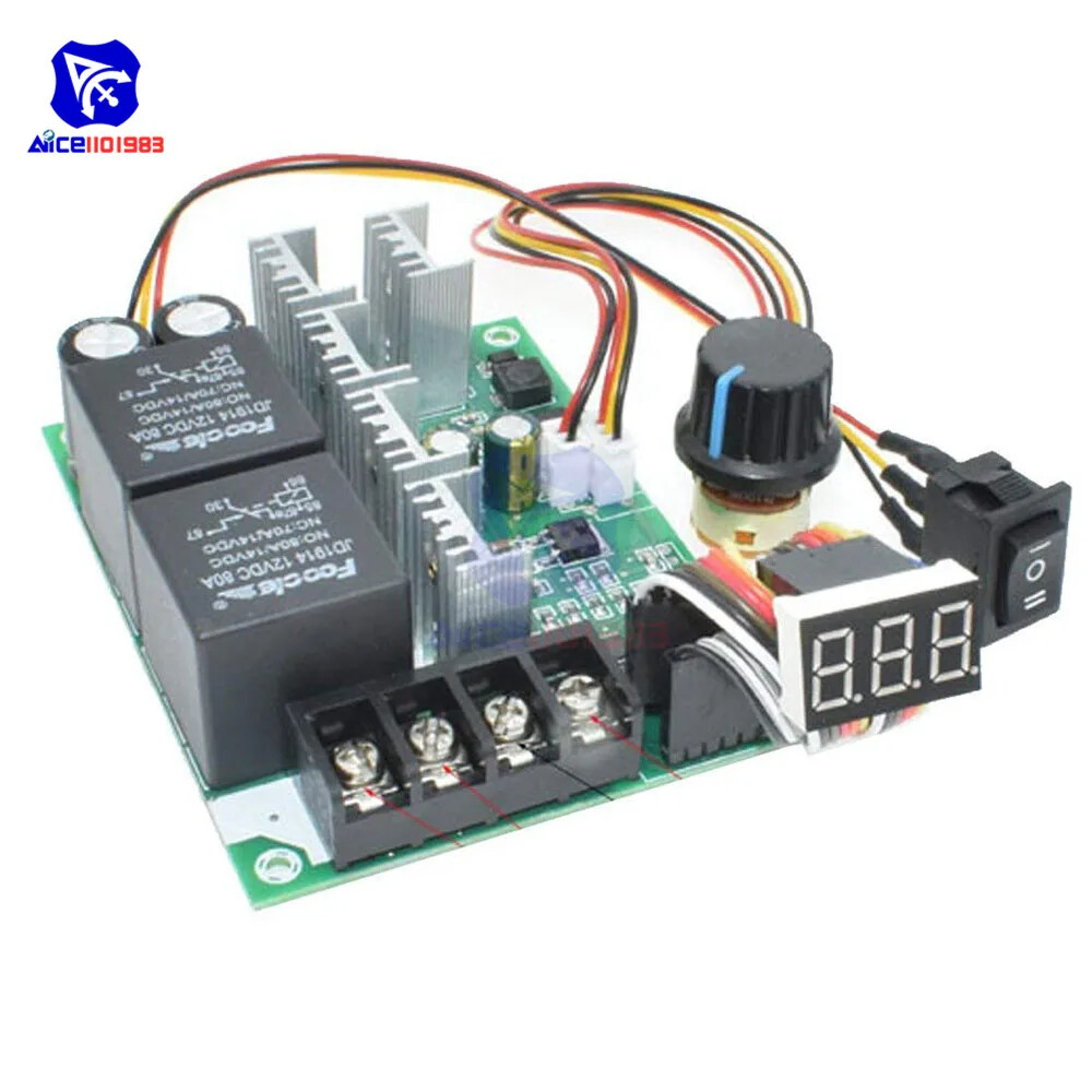 PWM DC Motor Speed Controller DC 10 -50V Digital 0 -100% Adjustable Drive Module