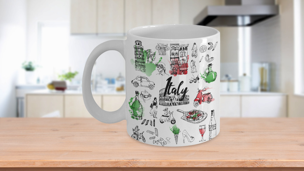 Italy Coffee Mug, 11 Oz
