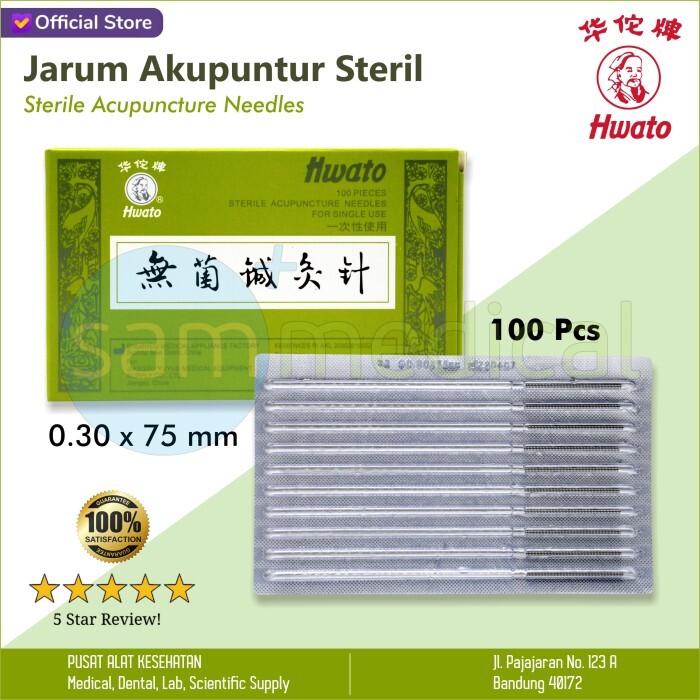Hwato 4cupuncture Needles / 4cupuncture Needle 0.25x40mm @100pcs