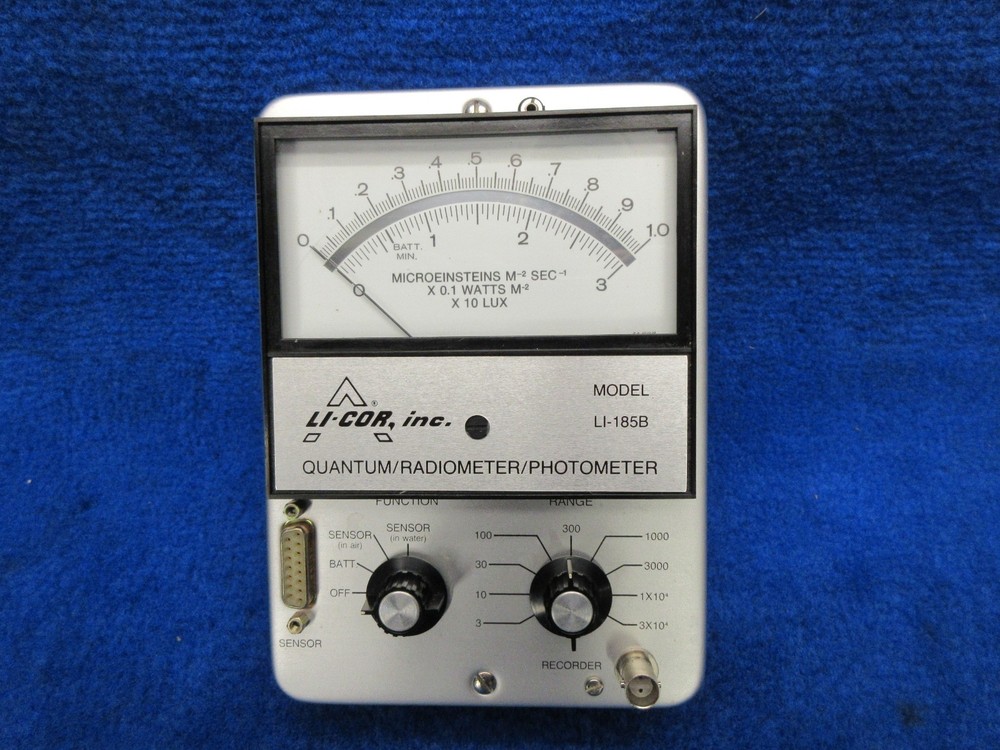 Li-Cor LI-185B Quantum/Radiometer/Photometer, I-193SB Spherical Adapter & Sensor