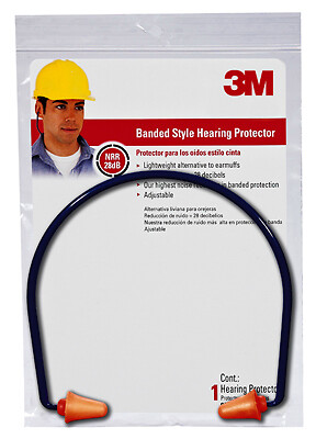 3M 90537H1-DC Banded Hearing Protector - Quantity 6
