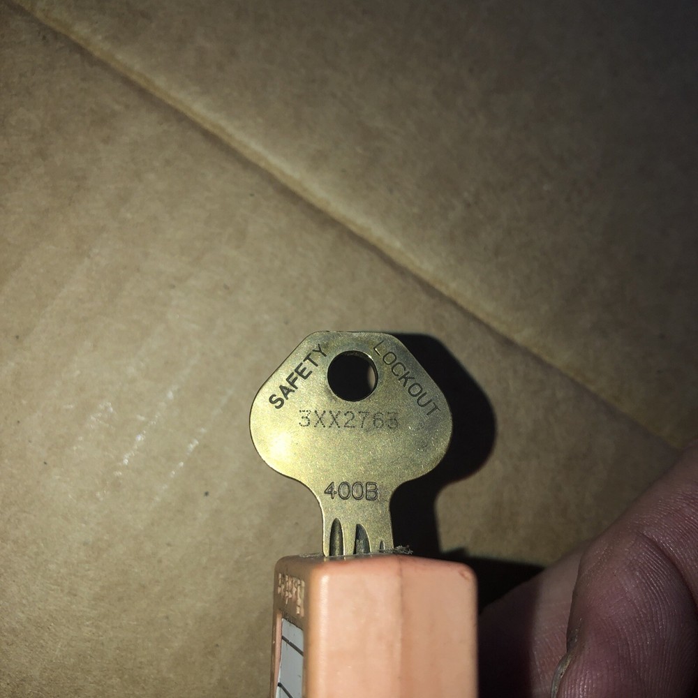 Master Lock "Danger Lock Out" Red Safety Key Padlock + Hasp