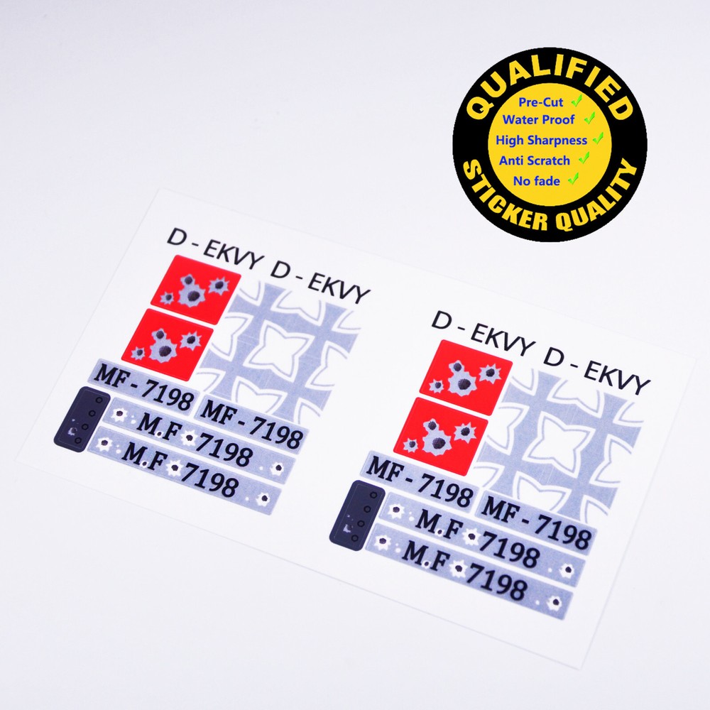 Replacement sticker for set 7198 Precut  sticker*2