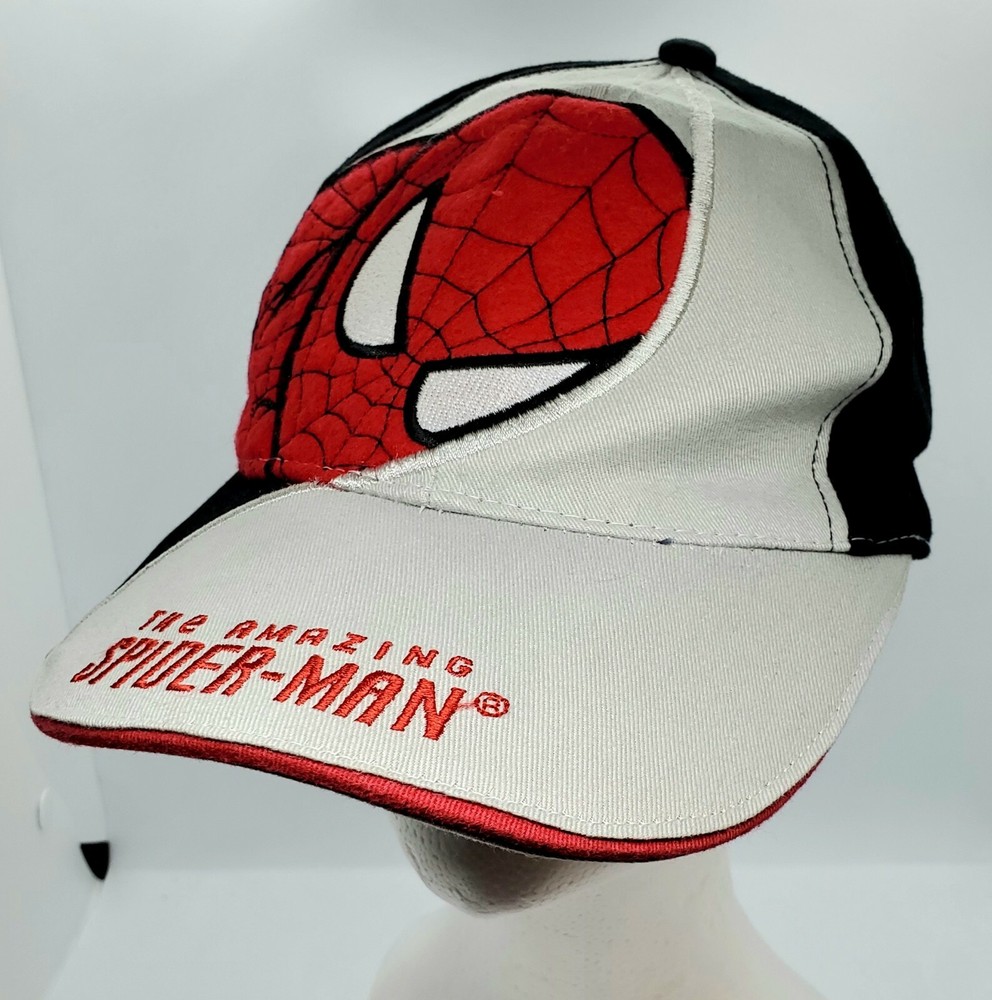 2007 Marvel The Amazing Spiderman Baseball Cap Hat Adjustable Hook & Loop EUC
