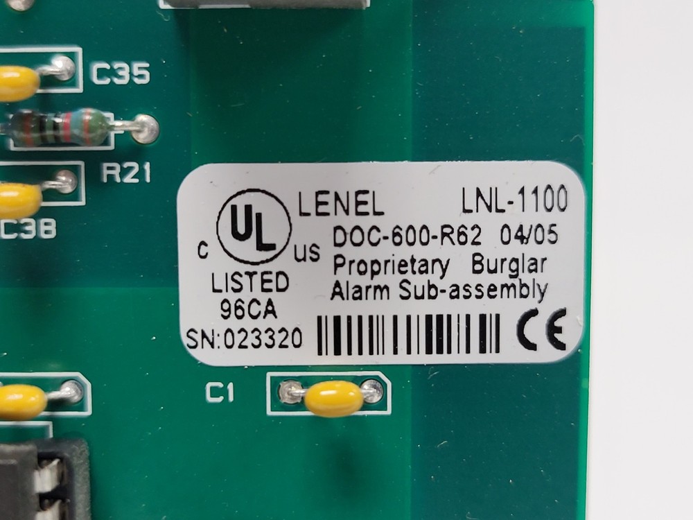Lenel LNL-1100 Security Alarm Input Control Module Board