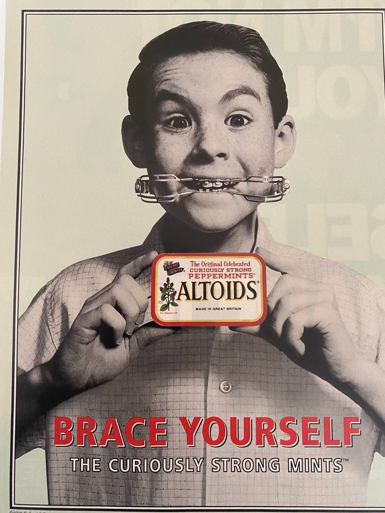 Altoids Mints, Full Page Vintage Print Ad