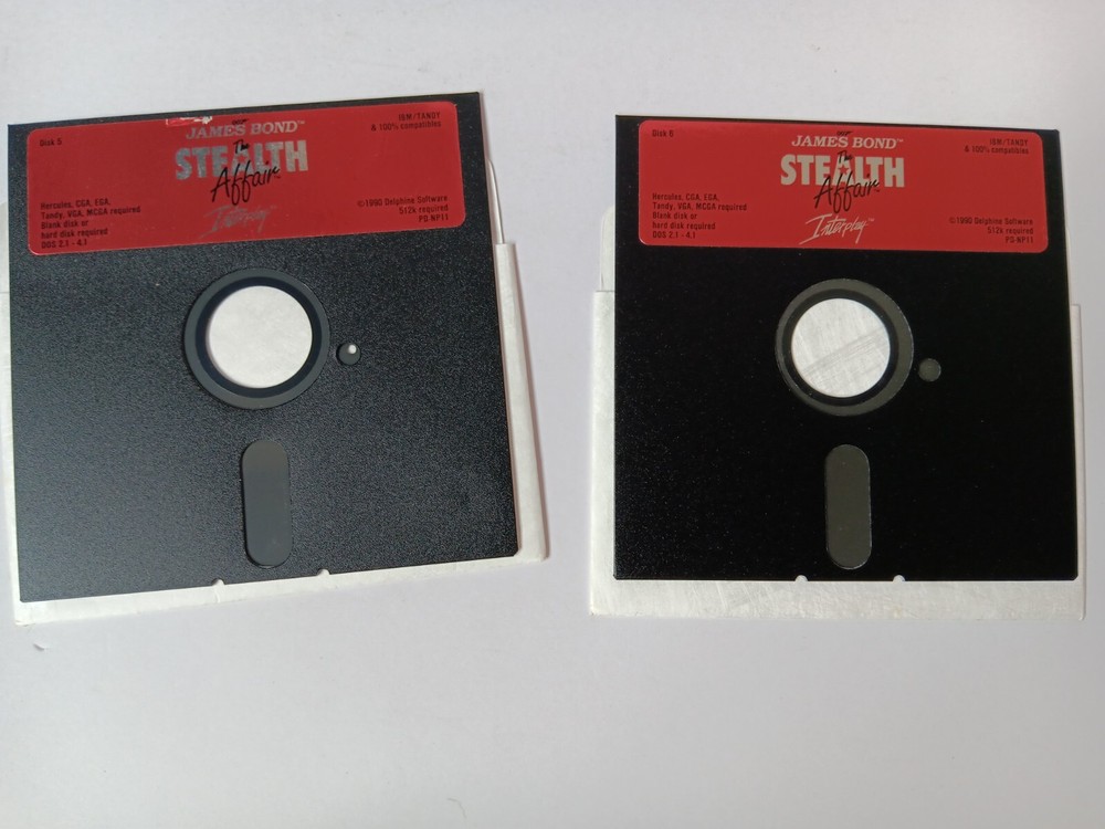 IBM/Tandy James Bond The Stealth Affair Computer Game Software UNTESTED