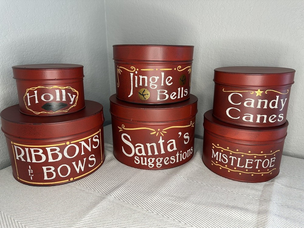 Christmas tins