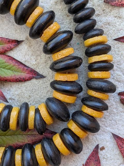 African Bone and Glass Beads