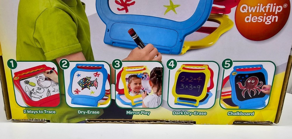 Crayola 5-In-1 Creative Fun Tabletop Easel - 5 Different Drawing Surfaces NIB