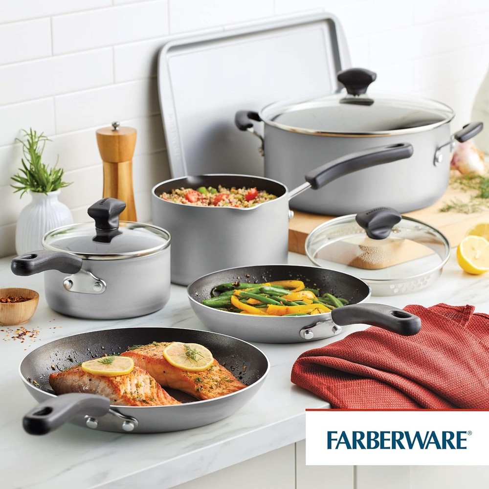 Farberware Cookstart 15-piece DiamondMax Nonstick Cookware Set