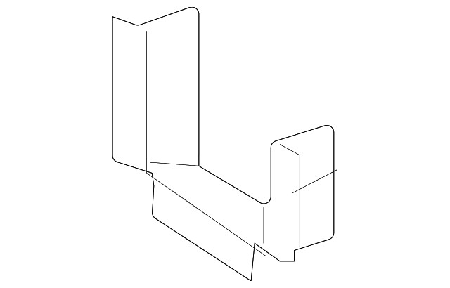 Passenger Side Front Compartment Inner Side Rail Front Reinforcement (23258729)