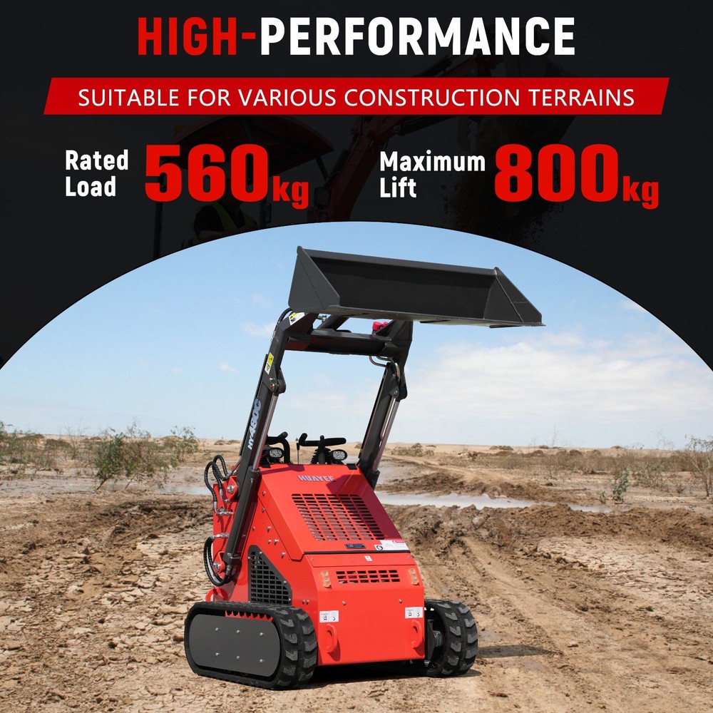 HY480C+Bulldozer FREE SHIP/unloading Mini Skid Steer Loader 23HP EPA Engine