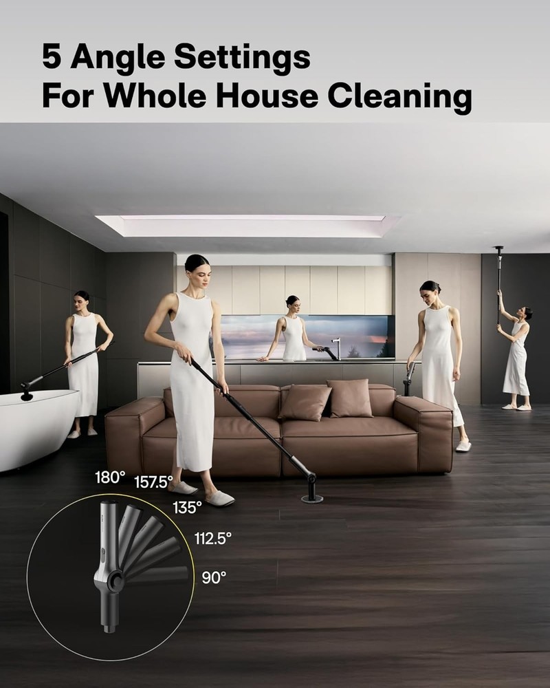 HOTO Flexi Cordless Electric Spin Scrubber, Adjustable Angle. NEW