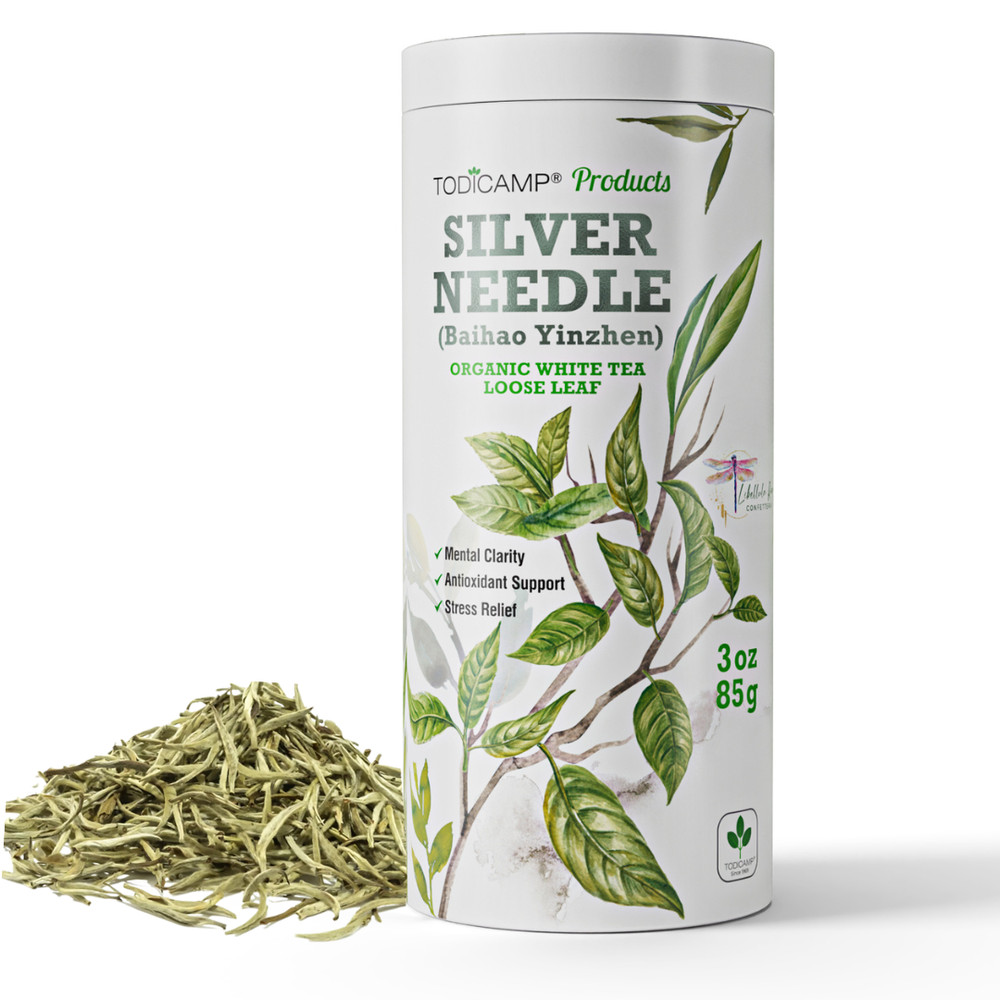 TODICAMP White Tea Silver Needle Tea - 3 Oz