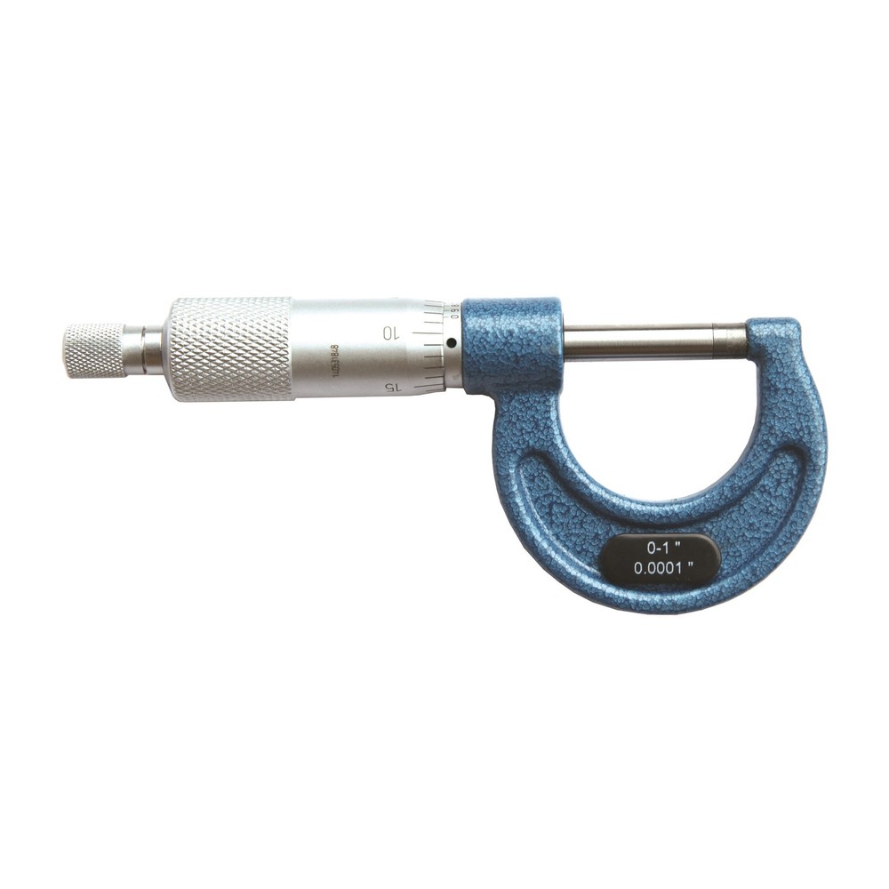 HFS(R) 0-1" x 0.0001" Solid Metal Frame Outside Micrometer (Plastic Case)