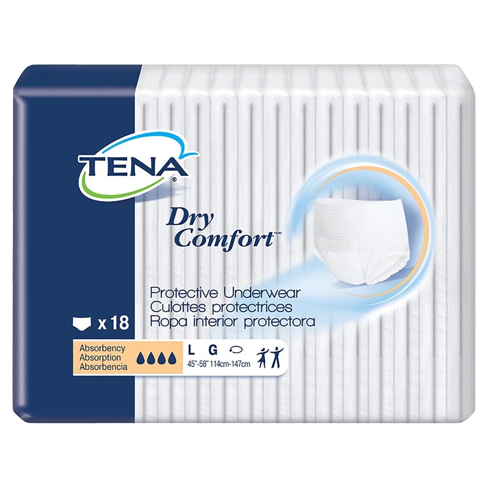 TENA Disposable Underwear Large 72 Ct