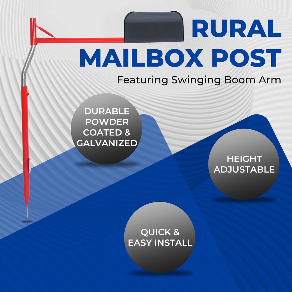 For Universal Mailbox Support-Powder Coated Galvanized Ideal for All Mailbox
