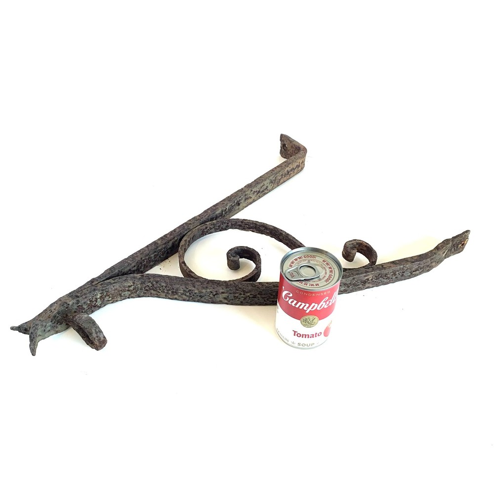 Large Iron Hanging Bracket Architectural Salvage Blacksmith Made 
