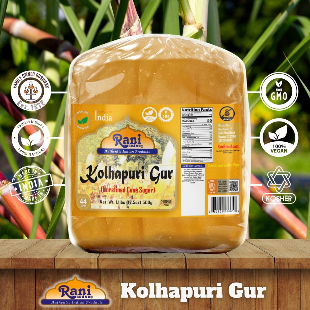 Rani Kolhapuri Gur (Jaggery) 500g (17.5oz)