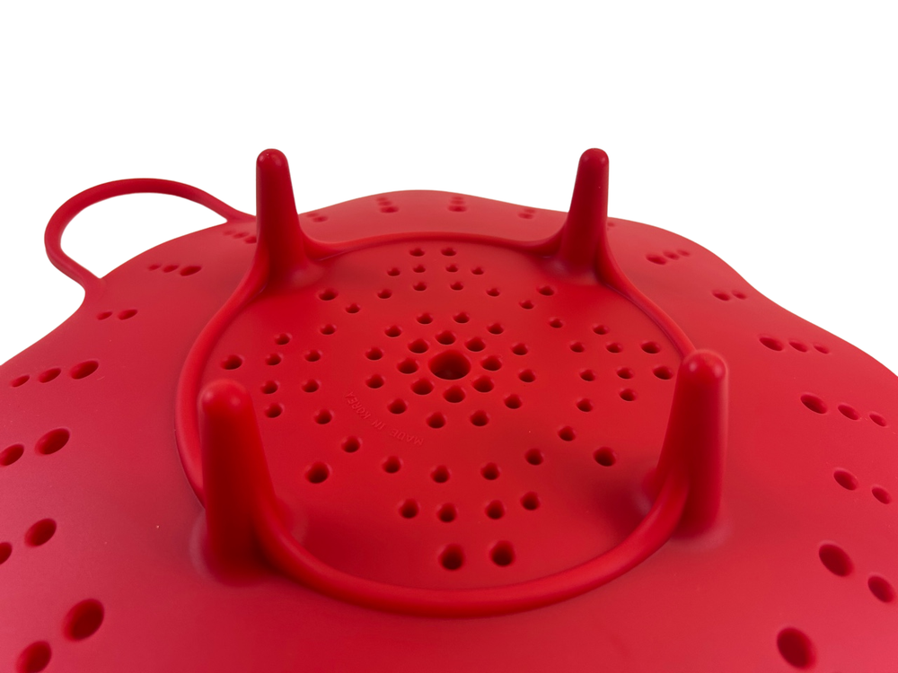Silicone 11" Large Steamer Basket, Microwave Insert for Pot Flexible Design