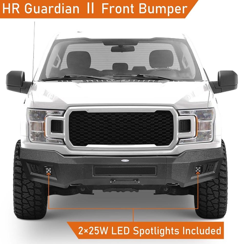 F150 Front Bumper 2018-2020 Exclude Raptor with License Plate Mount