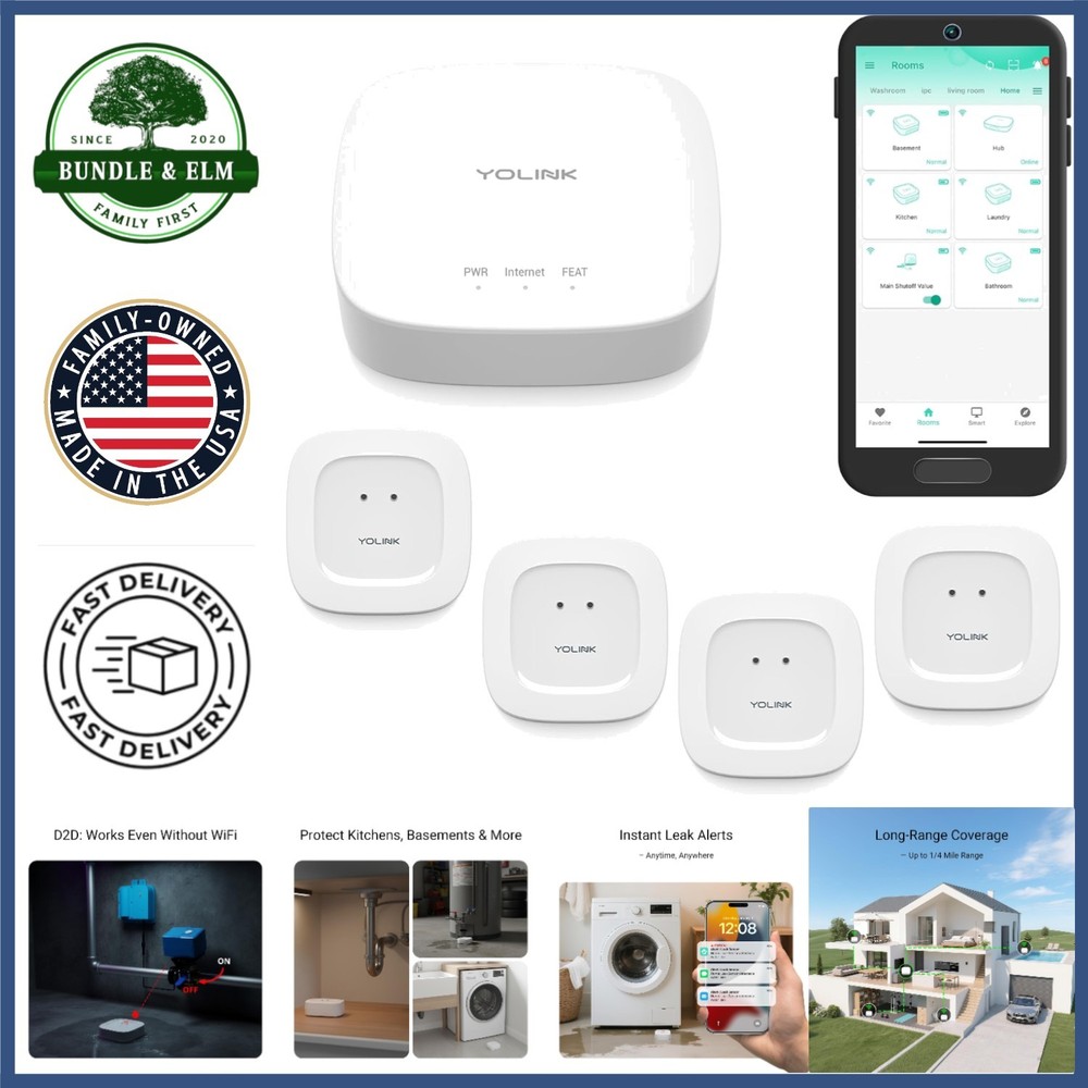 Smart Leak Detection System with Hub, Sensors, and Local Trigger Features