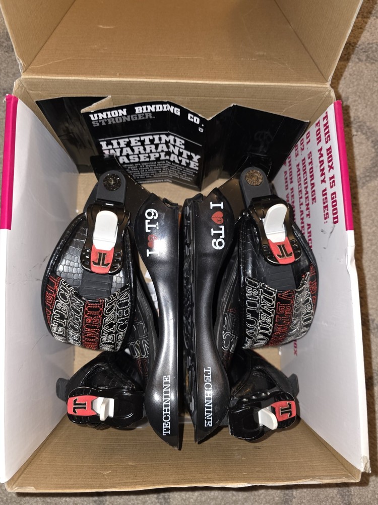 Technine Snowboard Bindings Women's Medium (US 6.5-8.5) Black Used