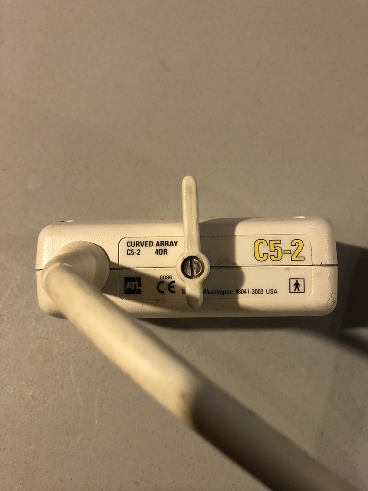 PHILIPS C5-2 CURVED ARRAY 40R ULTRASOUND TRANSDUCER PROBE (GP21)