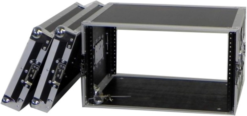 ProX X-6UE 6U Deluxe 14" Deep 19" Width Amp Effects Rack Flight Hard Case