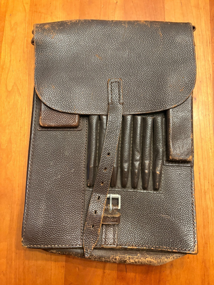 WWII German Leather Map Case Dated 12/39