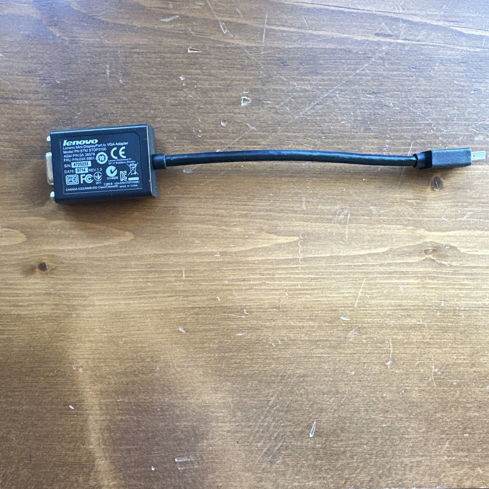 Lenovo Mini Display Port To VGA Adapter