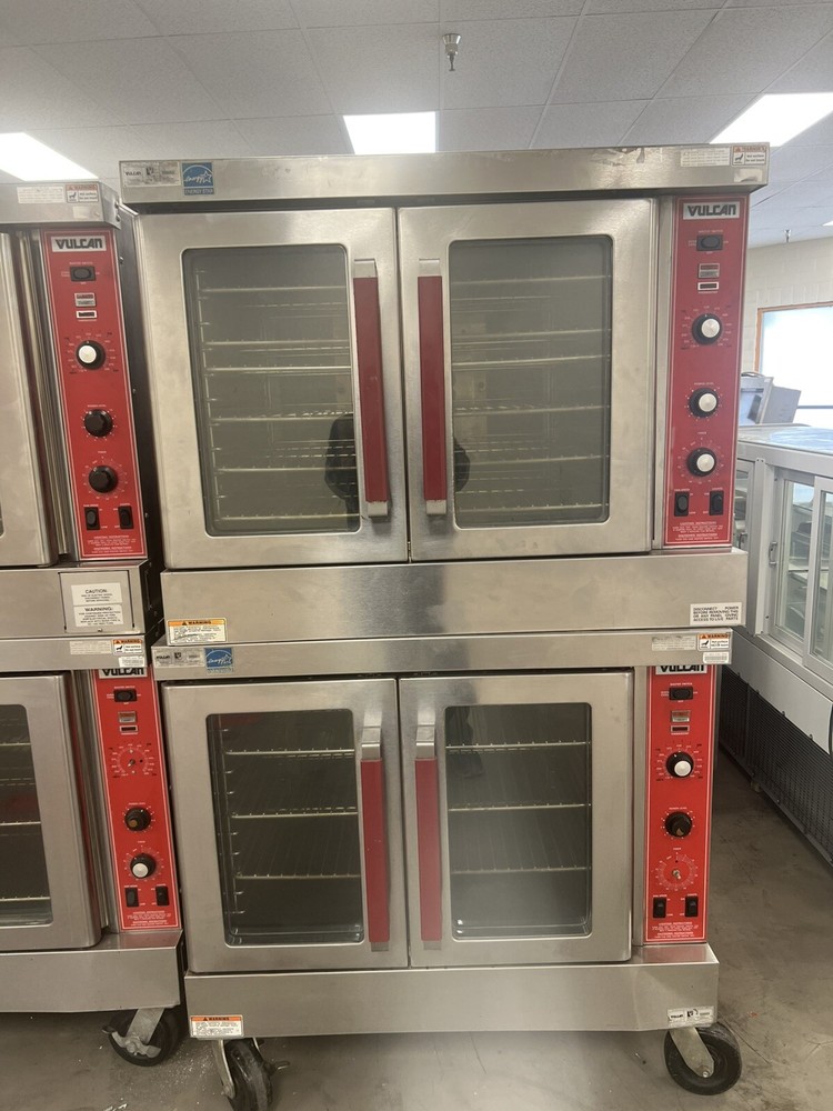 Vulcan Double Stack Gas Convection Oven On Wheels