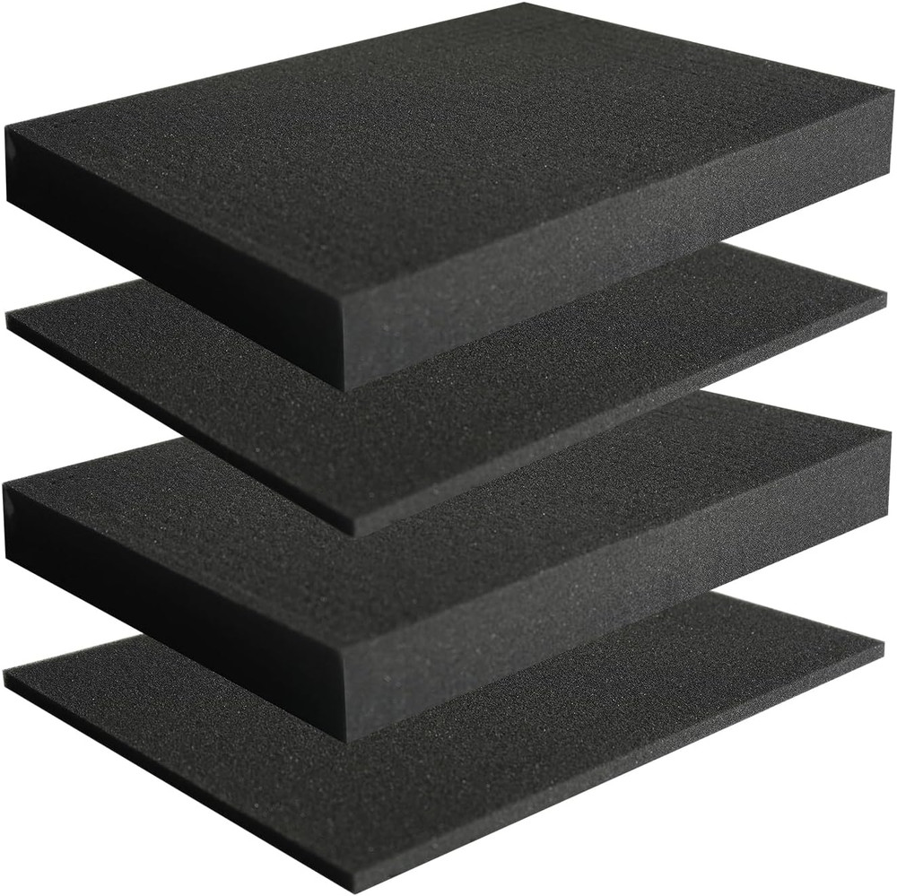 4 Pcs Pick Apart Foam Insert 2 Size Pluck Pre-Cube Sheet Foam for Tool Box