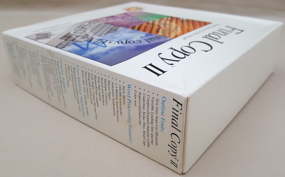 Final Copy II Release 1©1992 SoftWood Word Processor for Commodore Amiga BOXED 2